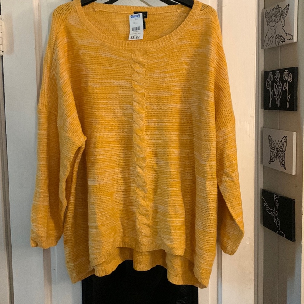 Brand new with tags Rue21 yellow sweater